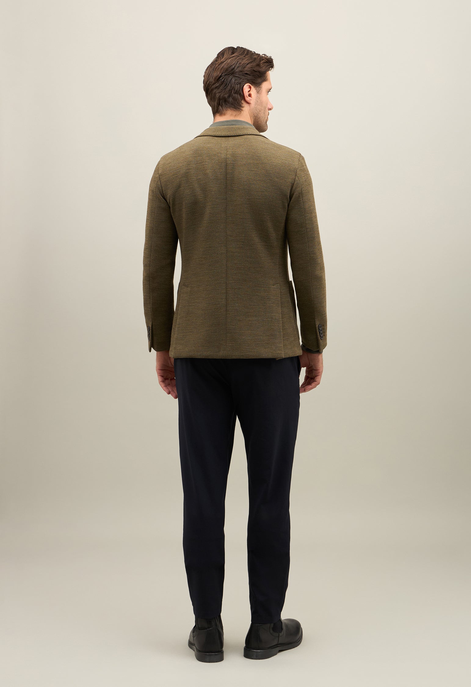 Khaki Knitted Jersey K-Jacket
