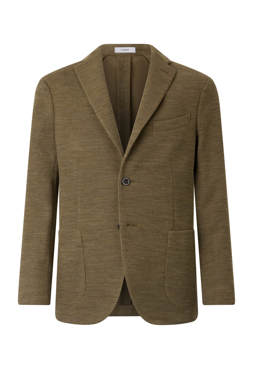 Khaki Knitted Jersey K-Jacket