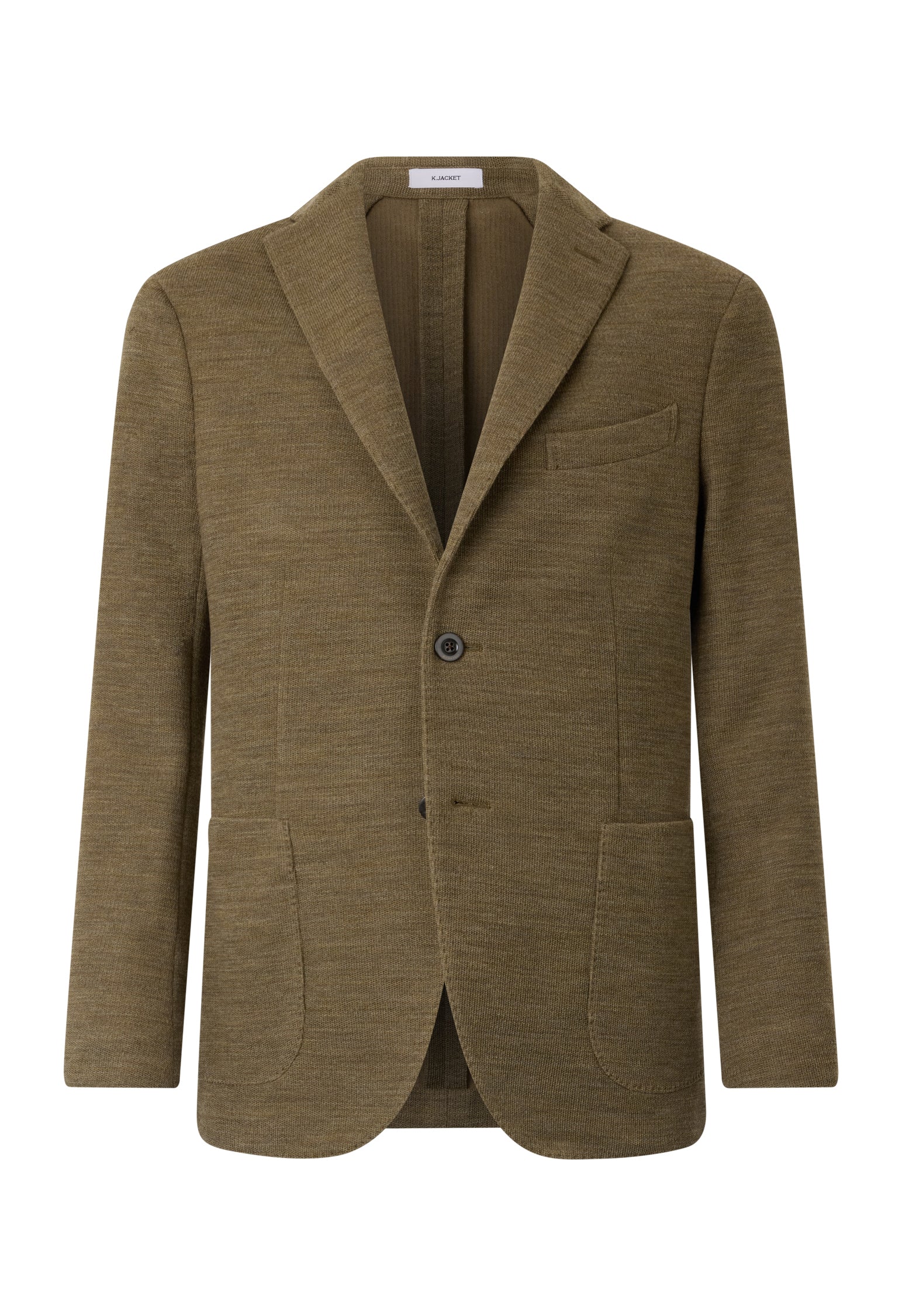 Khaki Knitted Jersey K-Jacket