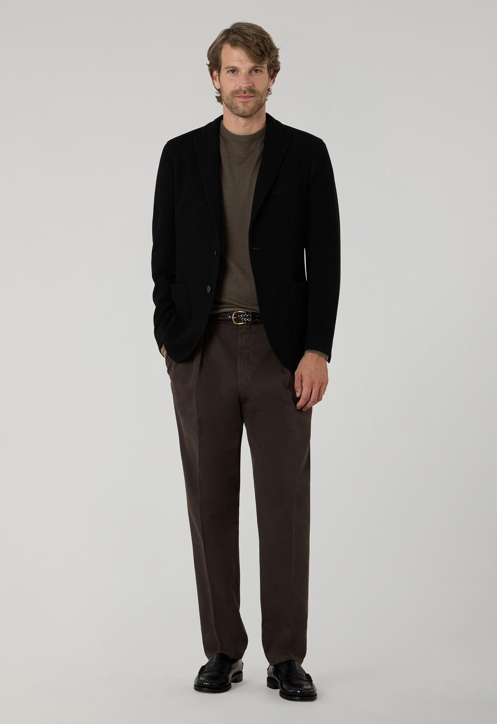 Black Knitted Jersey K-Jacket