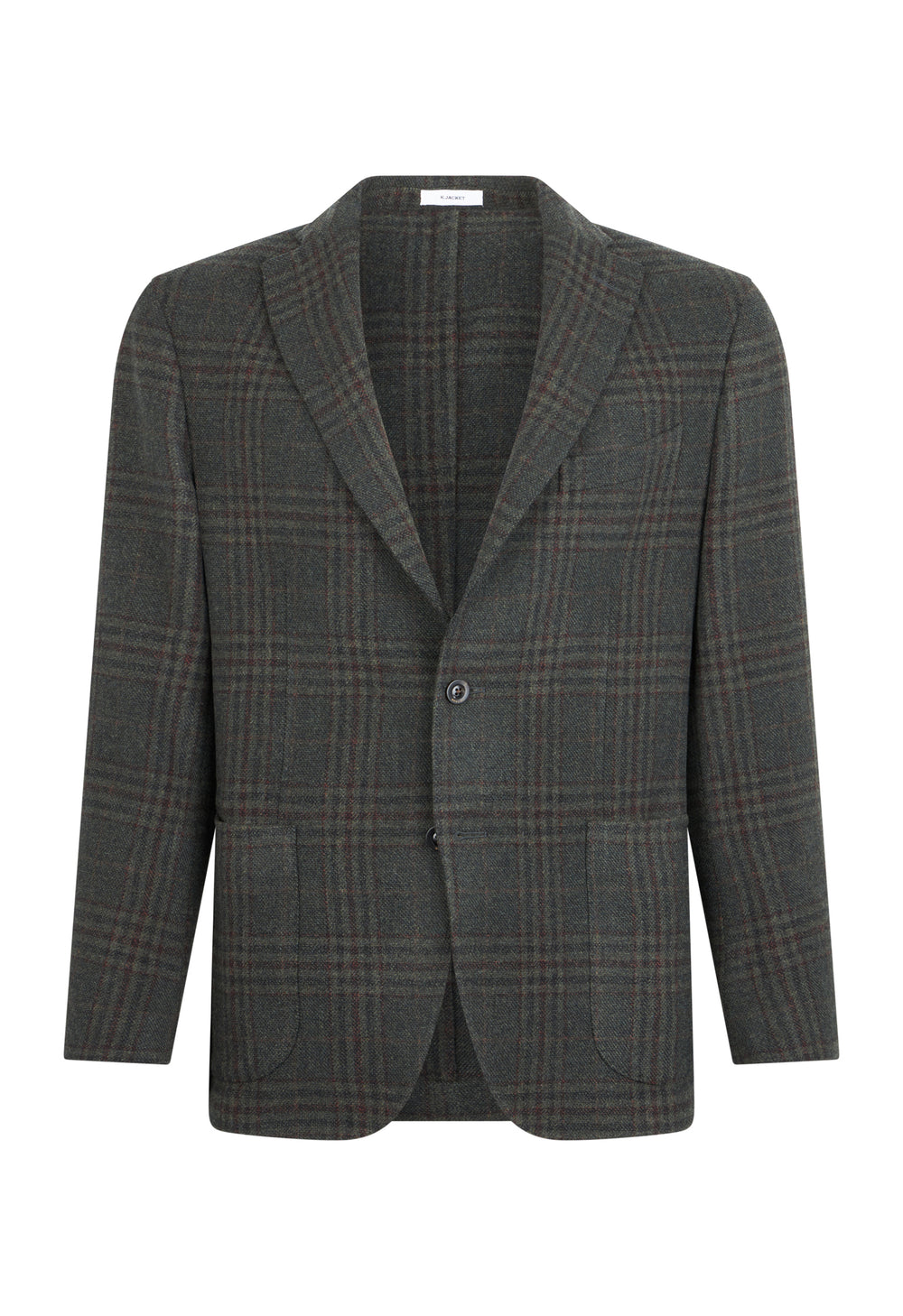 Grünes K-Jacket aus Schurwolle und Kaschmir