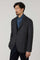 K-Jacket in misto lana e seta grigio scuro
