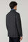 K-Jacket in misto lana e seta grigio scuro