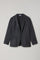 K-Jacket in misto lana e seta grigio scuro