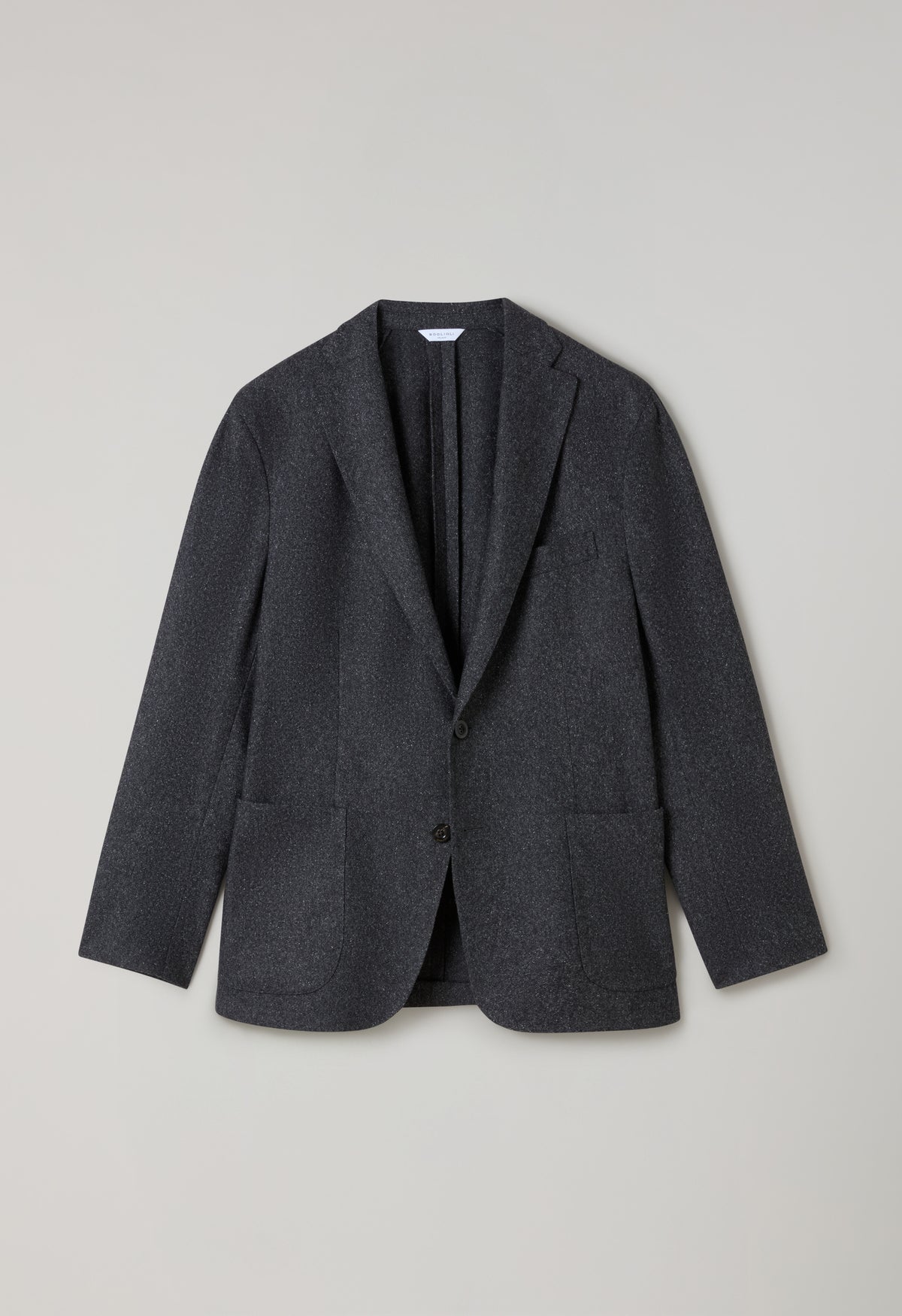 K-Jacket in misto lana e seta grigio scuro