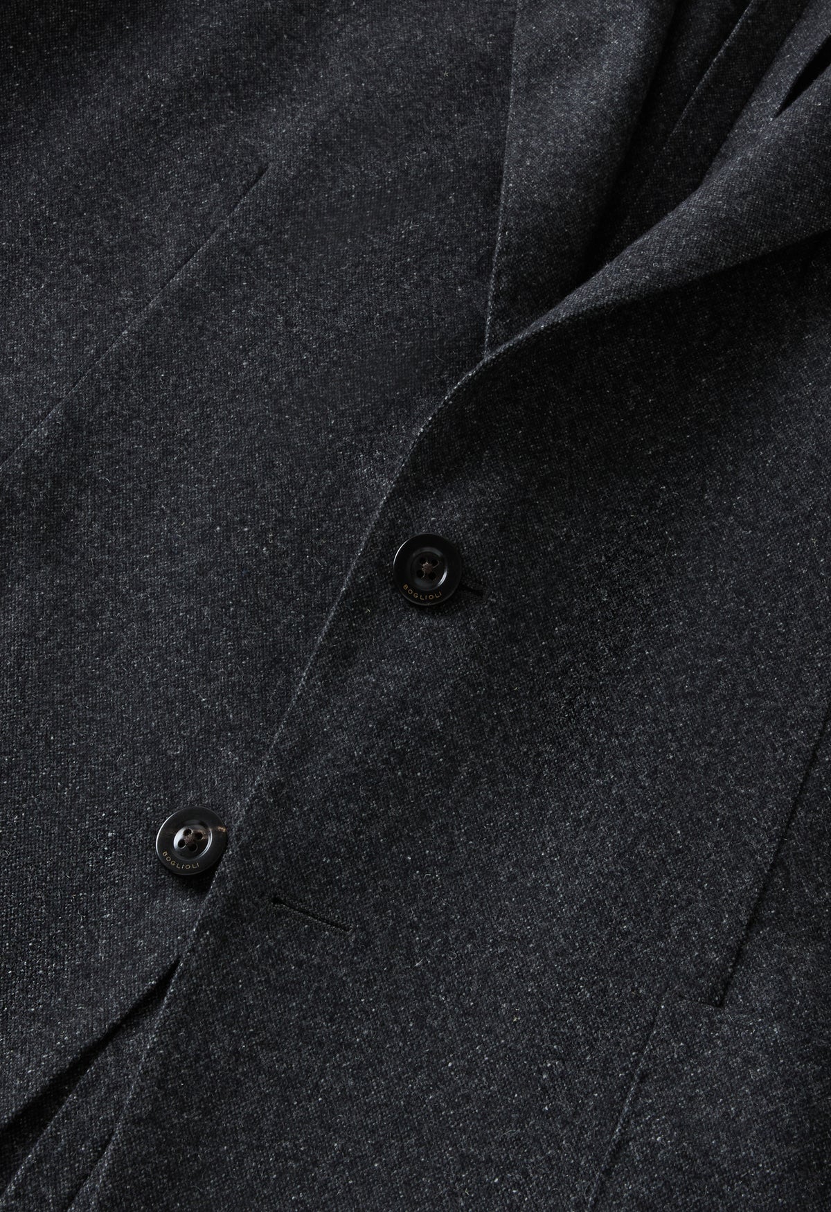K-Jacket in misto lana e seta grigio scuro