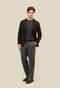 Brown Prince of Wales Soft Wool Cashmere blend K-Jacket