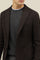 Brown Prince of Wales Soft Wool Cashmere blend K-Jacket