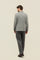 Grey Prince of Wales Soft Wool Cashmere blend K-Jacket