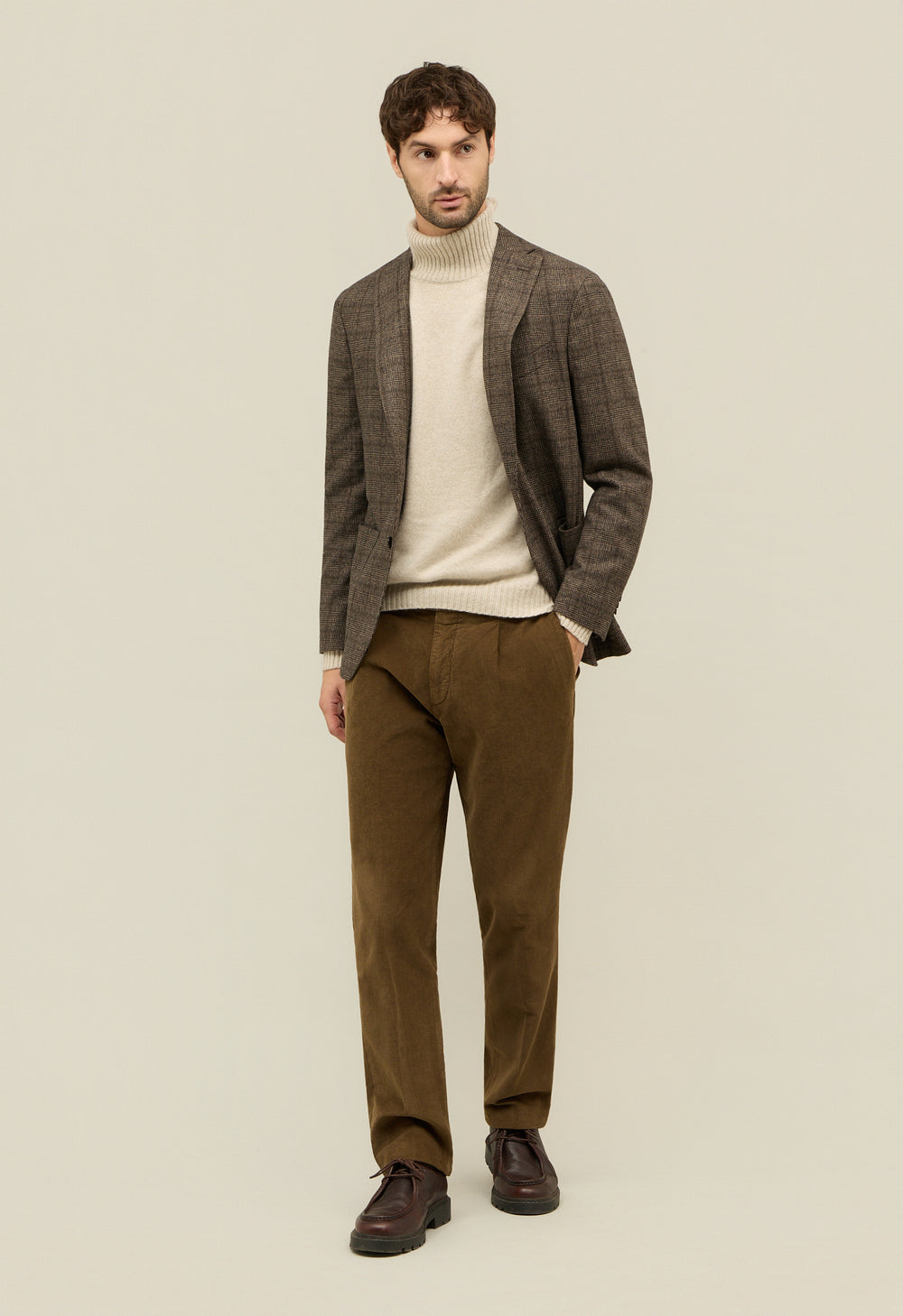 Brown Prince of Wales blend K-Jacket 