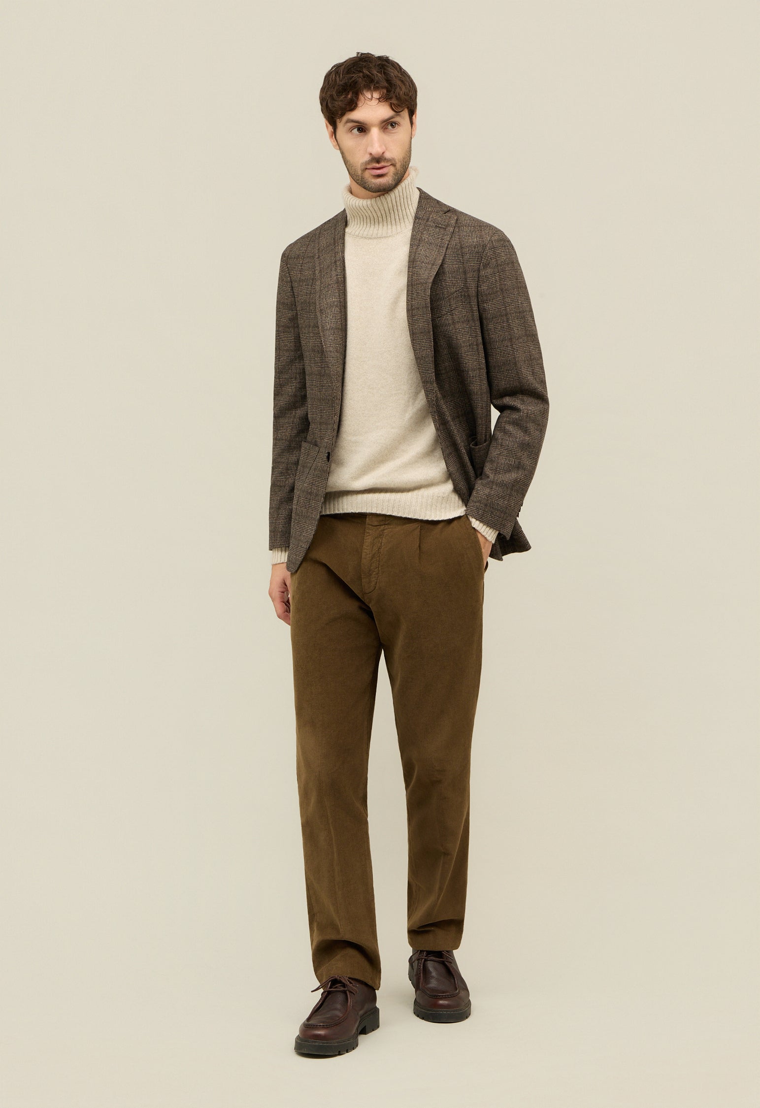 Brown Prince of Wales blend K-Jacket 