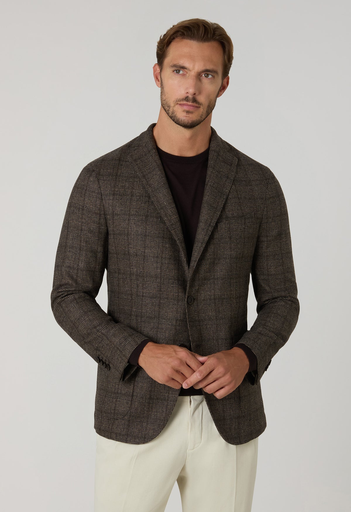 Brown Prince of Wales blend K-Jacket 