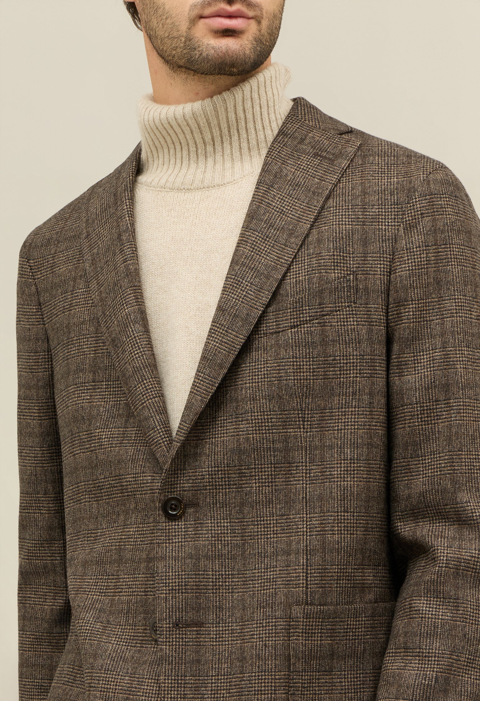 Brown Prince of Wales blend K-Jacket 