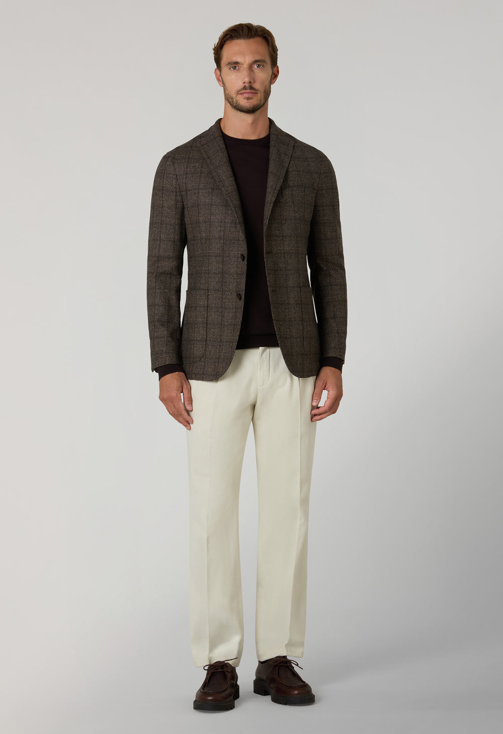 Brown Prince of Wales blend K-Jacket 