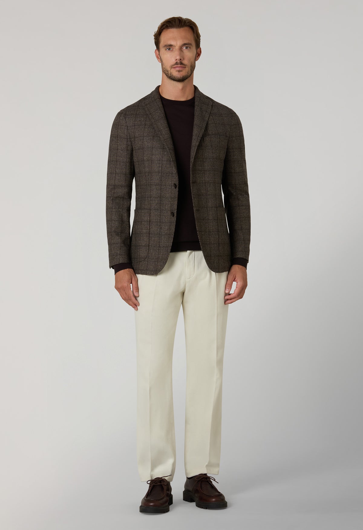 Brown Prince of Wales blend K-Jacket 