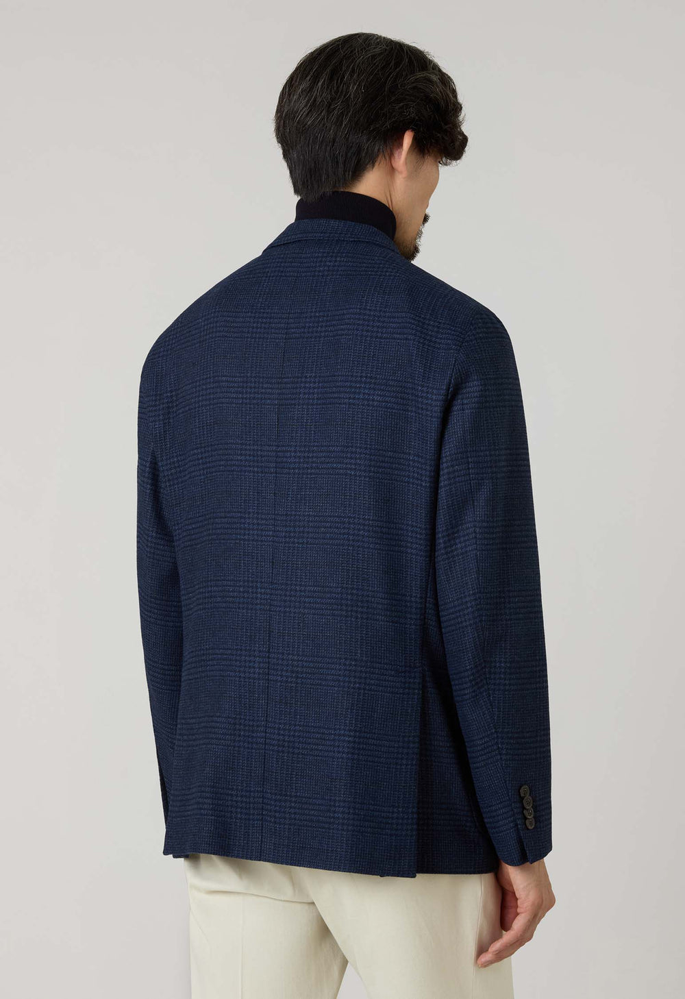 Blue Prince of Wales Wool blend K-Jacket