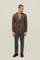 Brown Garment Dyed Wool K-Jacket