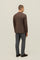 Brown Garment Dyed Wool K-Jacket