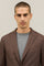 Brown Garment Dyed Wool K-Jacket