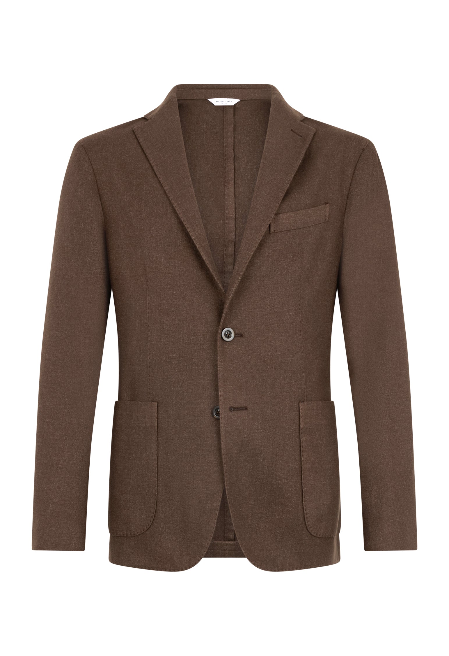 Brown Garment Dyed Wool K-Jacket