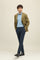 Green Garment Dyed Wool K-Jacket