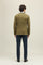 Green Garment Dyed Wool K-Jacket