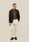 Green Garment Dyed Wool Herringbone K-Jacket