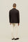Brown Garment Dyed Wool Herringbone K-Jacket