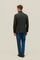 Green Garment Dyed Wool Herringbone K-Jacket