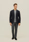 Green Garment Dyed Wool Herringbone K-Jacket