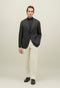 Dark Grey Natural Stretch Honeycomb Wool K-Jacket
