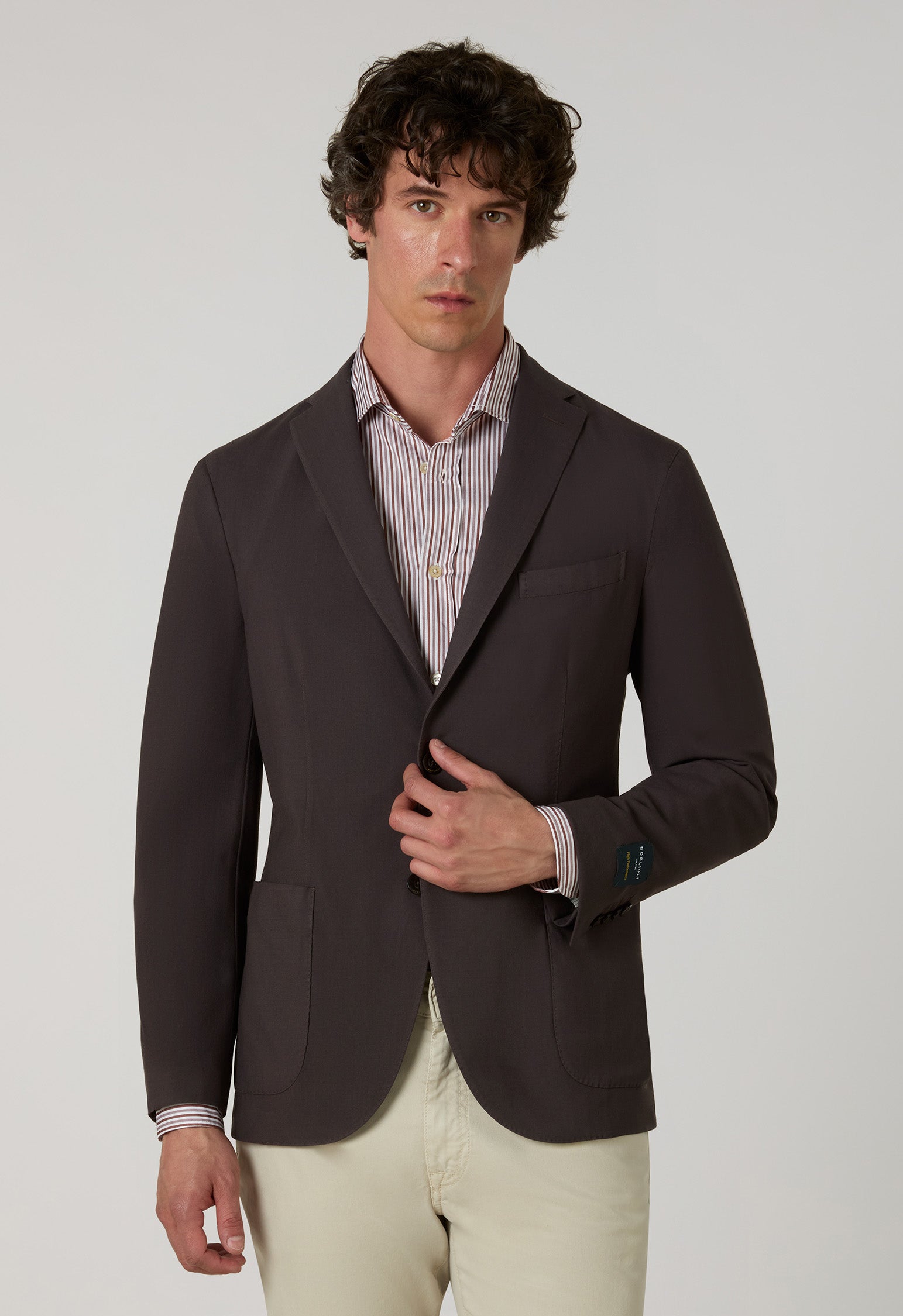 BOGLIOLI　K.jacket　テーラードジャケット　50 Brown High Performance wool K-Jacket | Boglioli® – BoglioliMilano