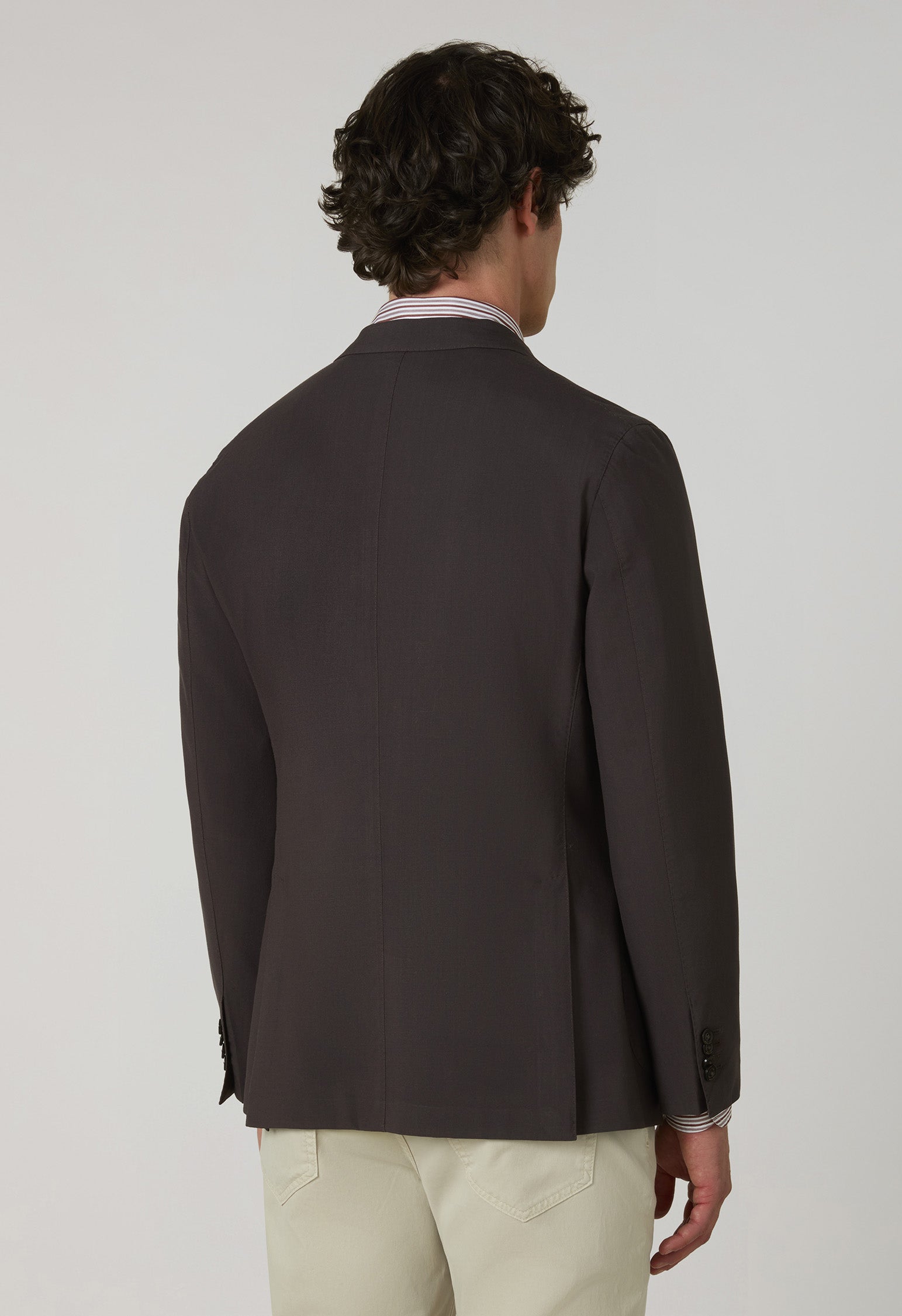 Brown High Performance wool K-Jacket | Boglioli® – BoglioliMilano