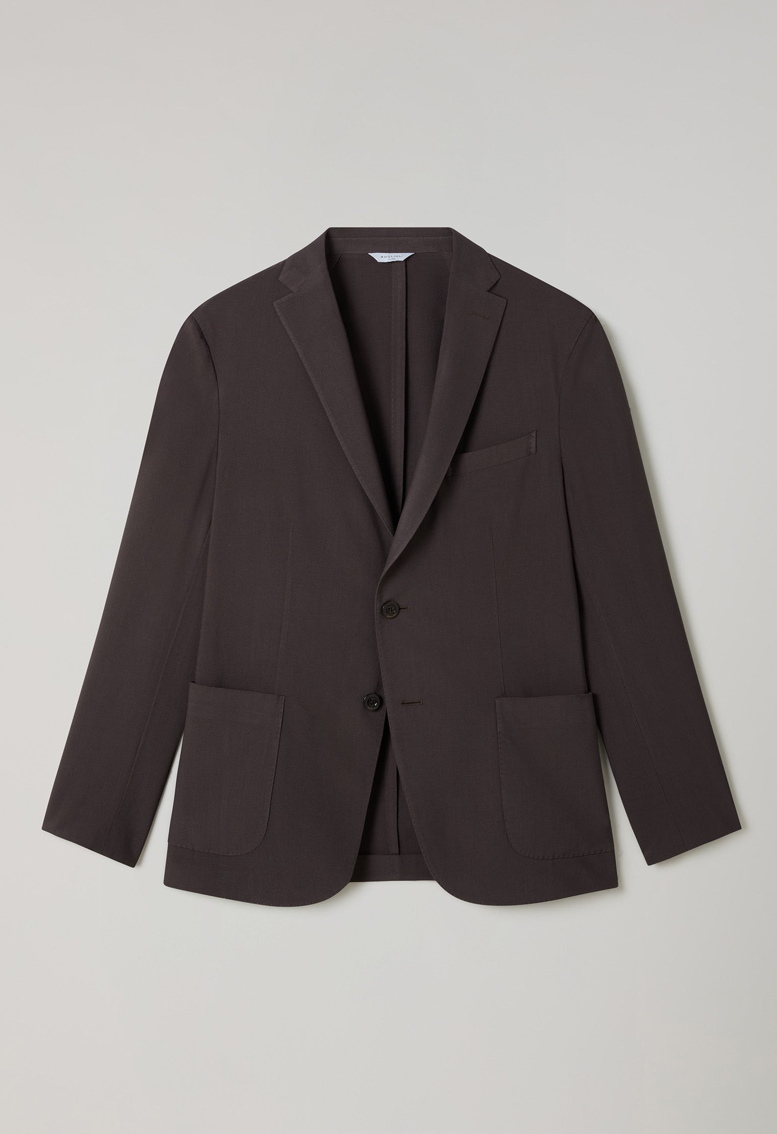 Brown High Performance wool K-Jacket | Boglioli® – BoglioliMilano