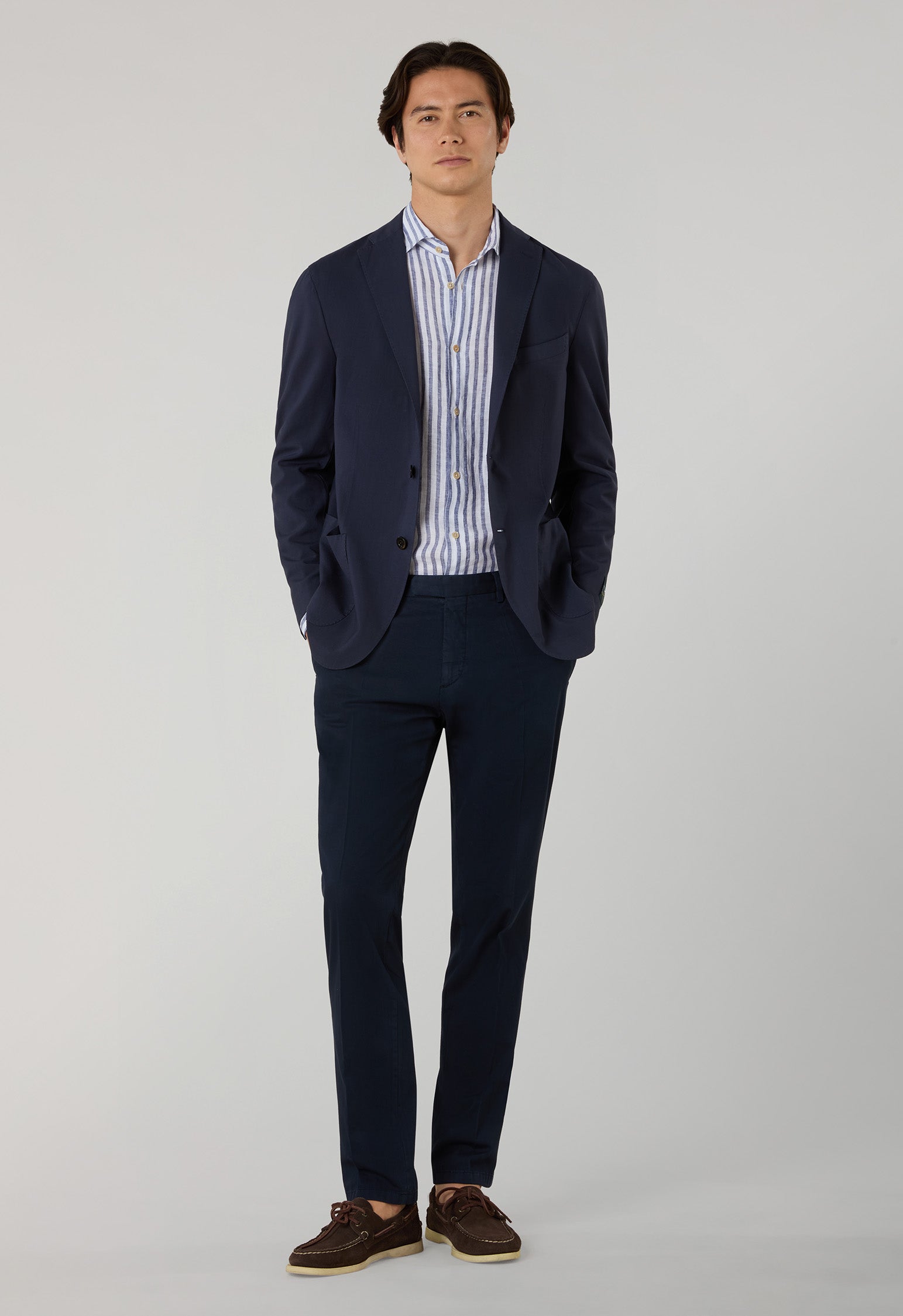 Blue High Performance wool K-Jacket | Boglioli® – BoglioliMilano