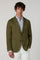 Green Ultralight Garment Dyed Wool Silk K-Jacket