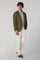 Green Ultralight Garment Dyed Wool Silk K-Jacket