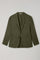 Green Ultralight Garment Dyed Wool Silk K-Jacket