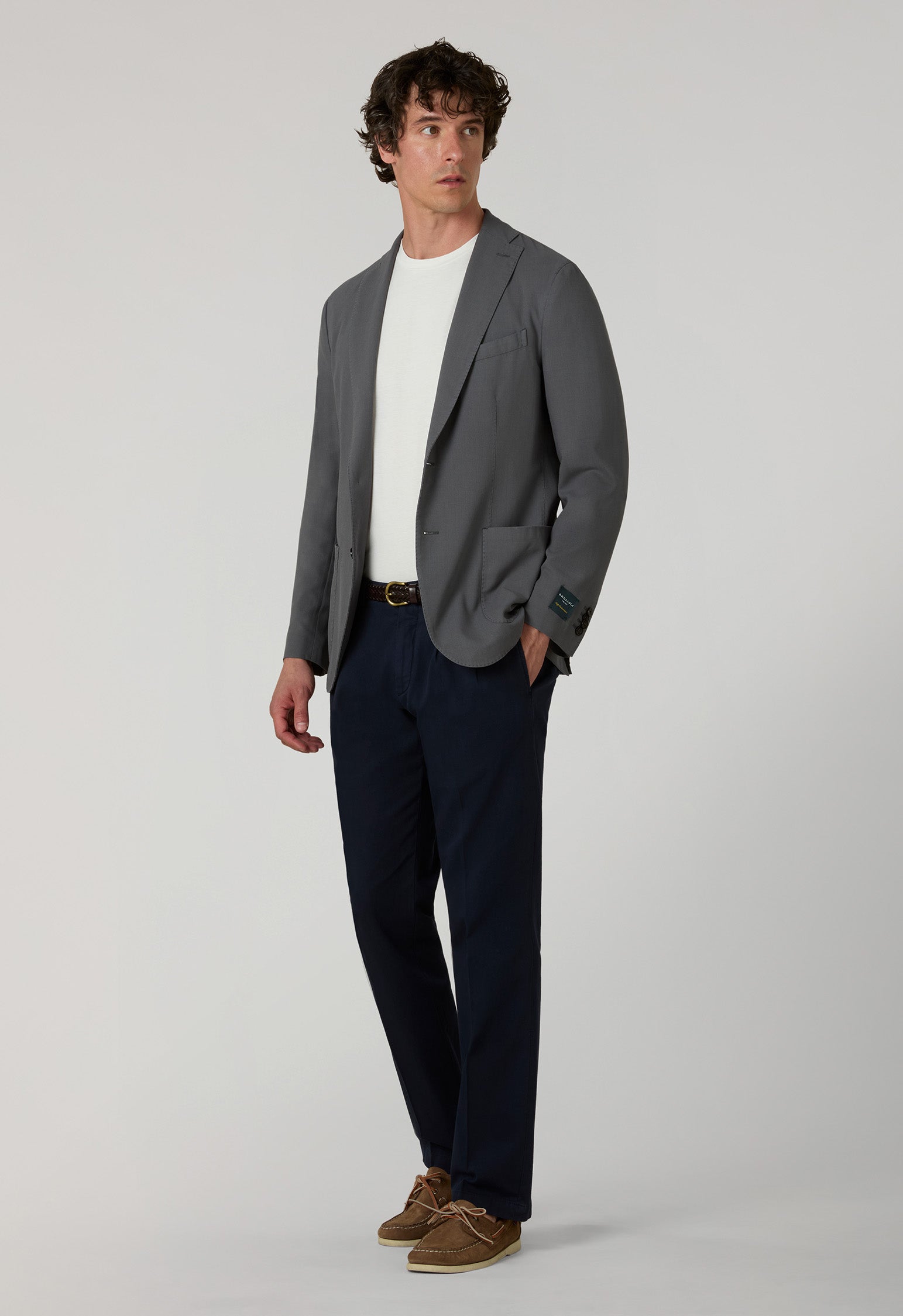 Grey High Performance hopsack K-Jacket | Boglioli® – BoglioliMilano