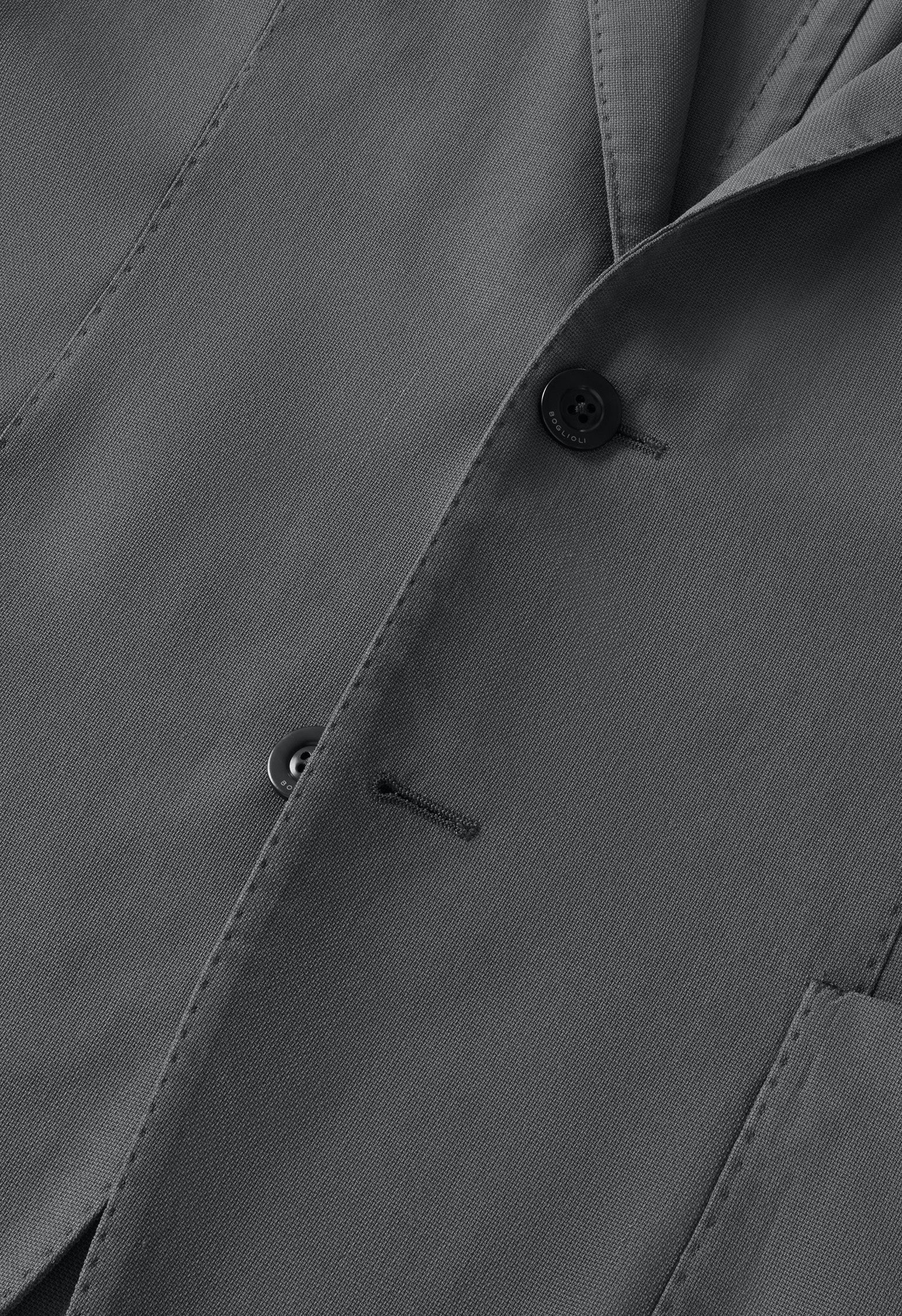 Graue K-Jacket aus High-Performance-Hopsack