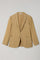 Beige K-Jacket aus High-Performance-Wolle-Kaschmir