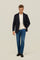 Dark Grey Garment Dyed Moleskin K-Jacket