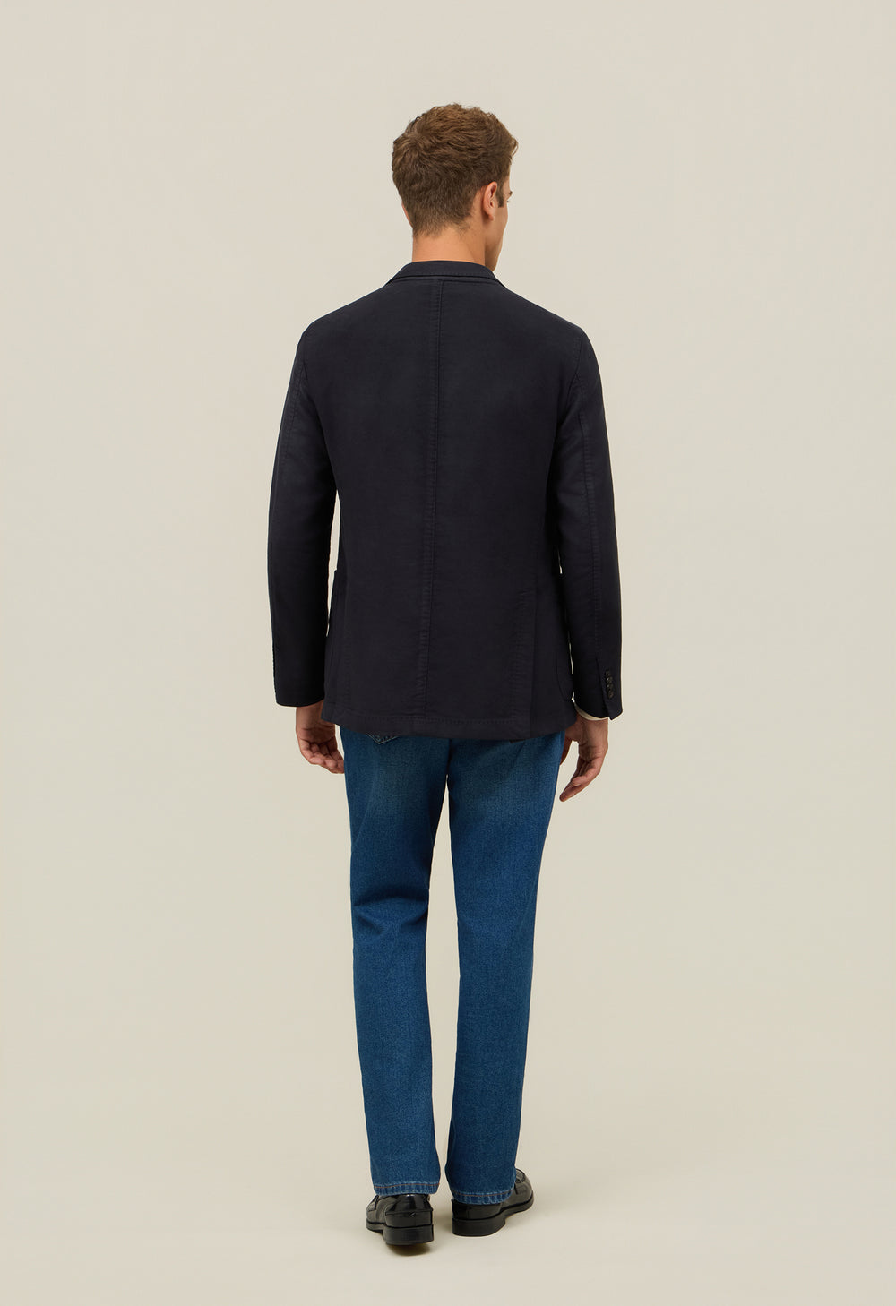 Dark Grey Garment Dyed Moleskin K-Jacket