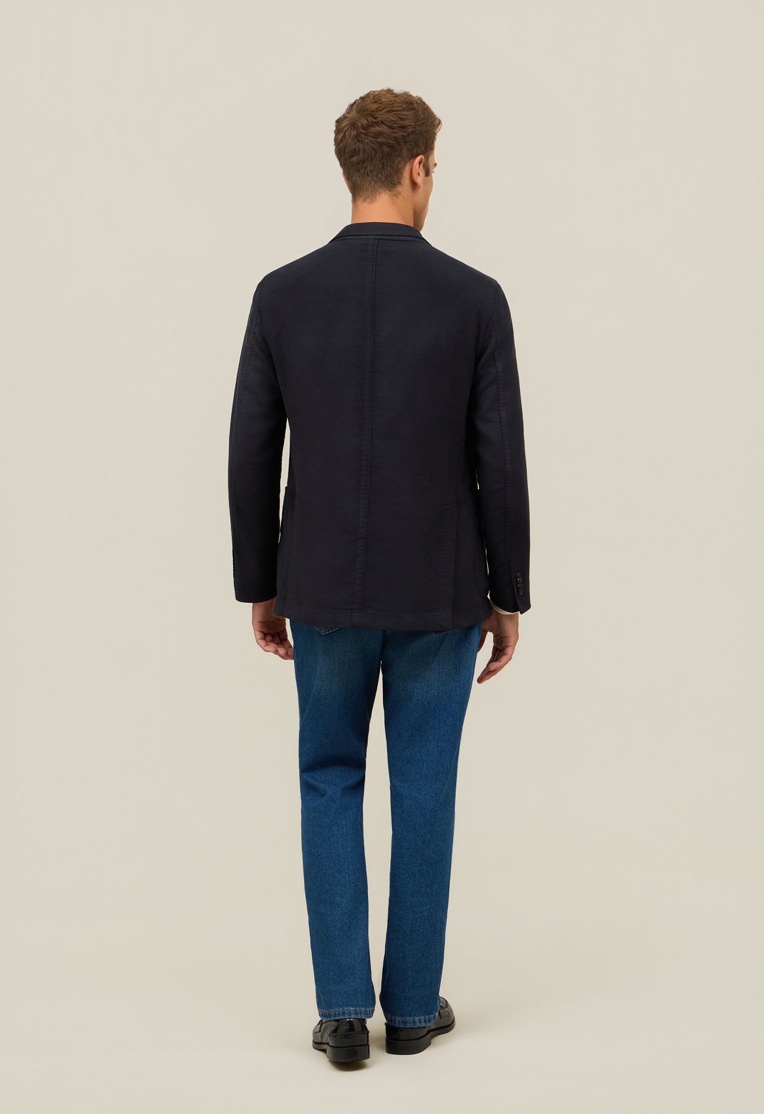 Dark Grey Garment Dyed Moleskin K-Jacket