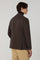 Dark Brown Garment Dyed Soft Cotton K-Jacket