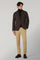 Dark Brown Garment Dyed Soft Cotton K-Jacket