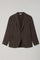 Dark Brown Garment Dyed Soft Cotton K-Jacket
