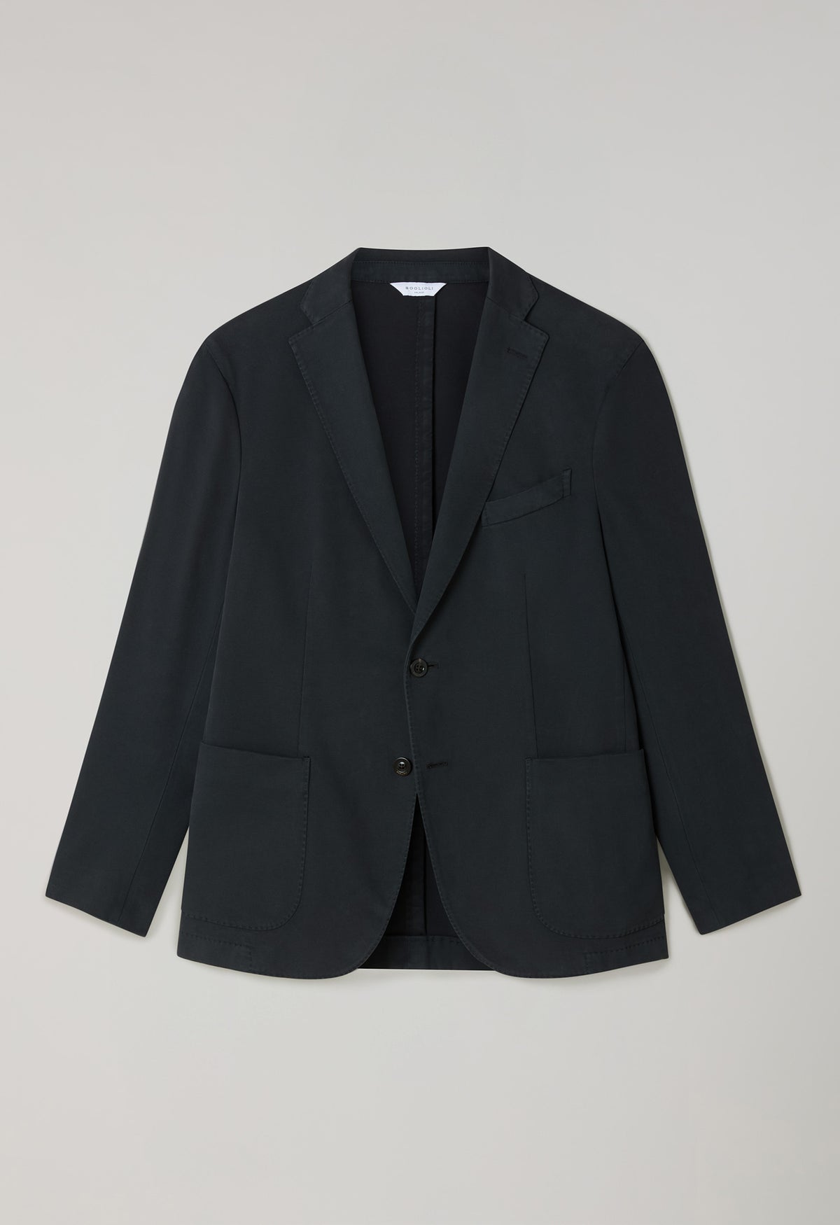 Dark Grey Garment Dyed Soft Cotton K-Jacket