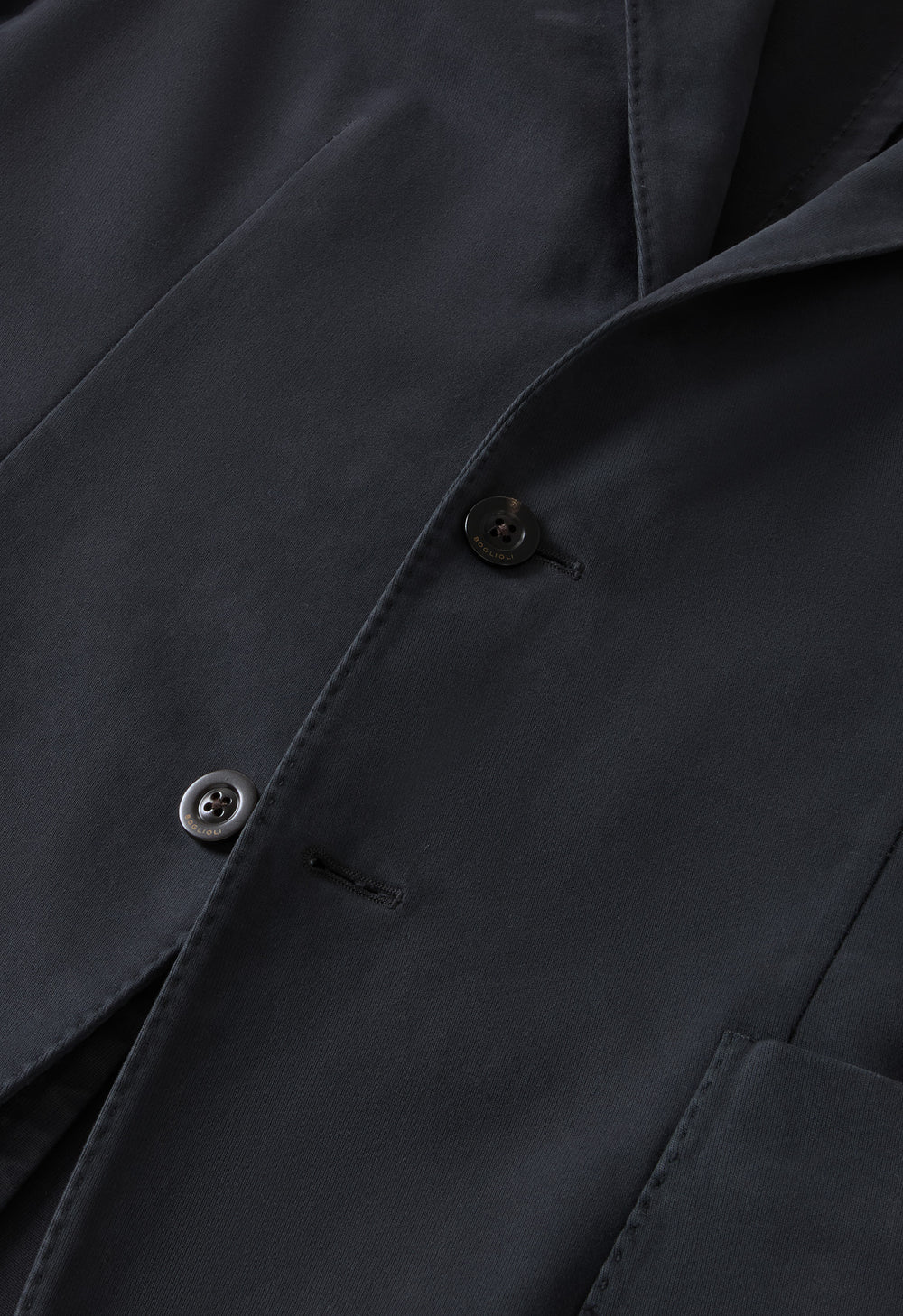Dark Grey Garment Dyed Soft Cotton K-Jacket