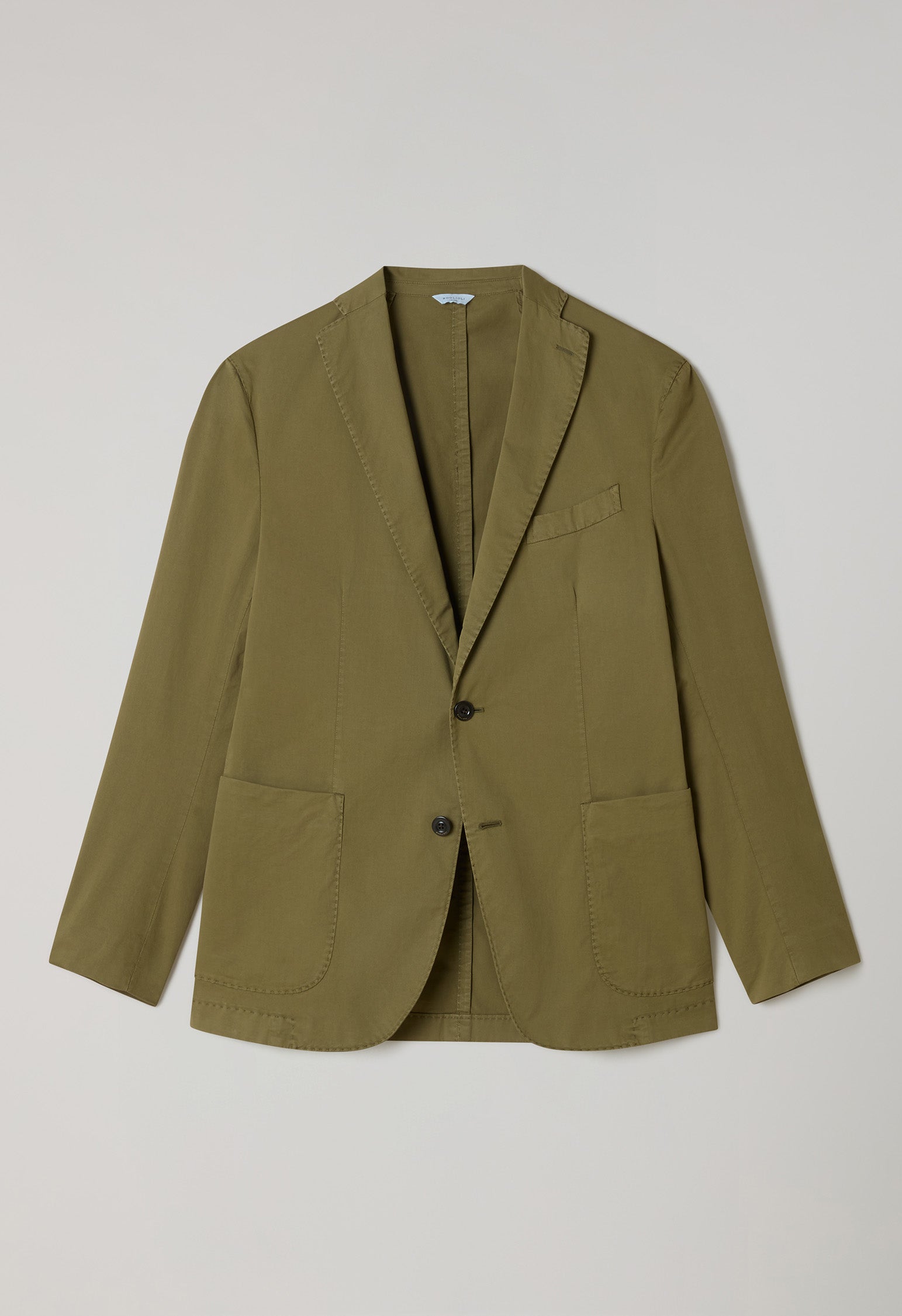 Green Garment-dyed cotton K-Jacket | Boglioli® – BoglioliMilano